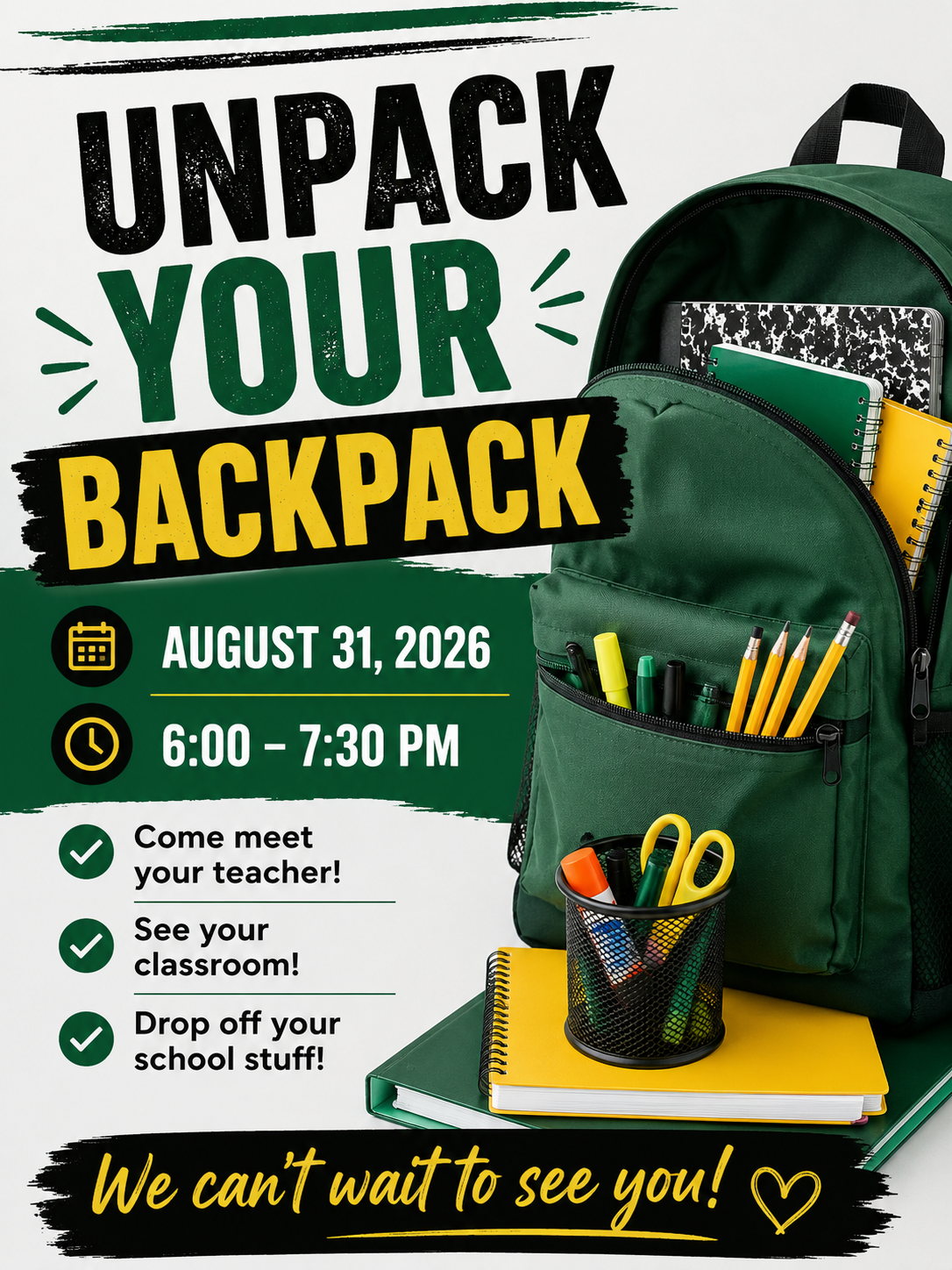 unpack your backpack