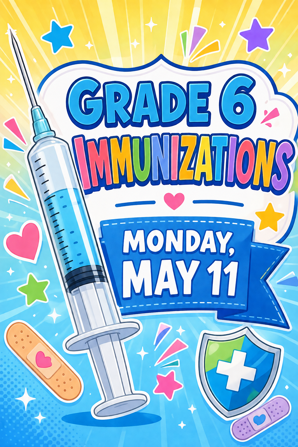 immunizations grade 6 article